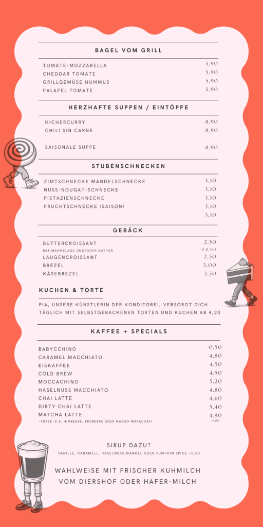 Speisen und Getränke STUBE Oldenburg